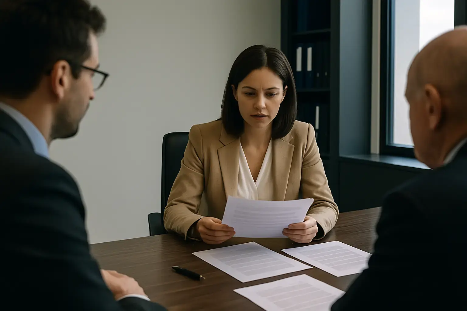 Barrister and solicitor preparing for a criminal appeal hearing in a London court